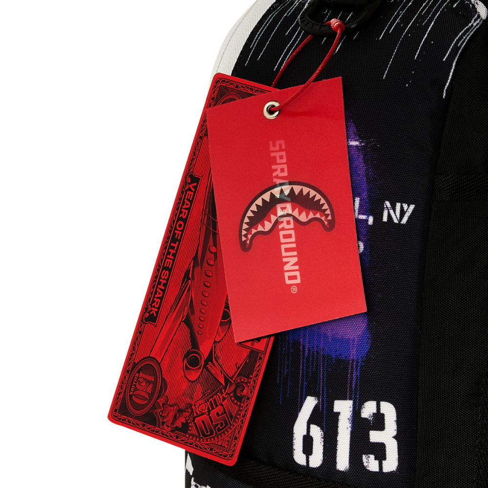 Sprayground Stencil Shark Attack DLXSR Backpack