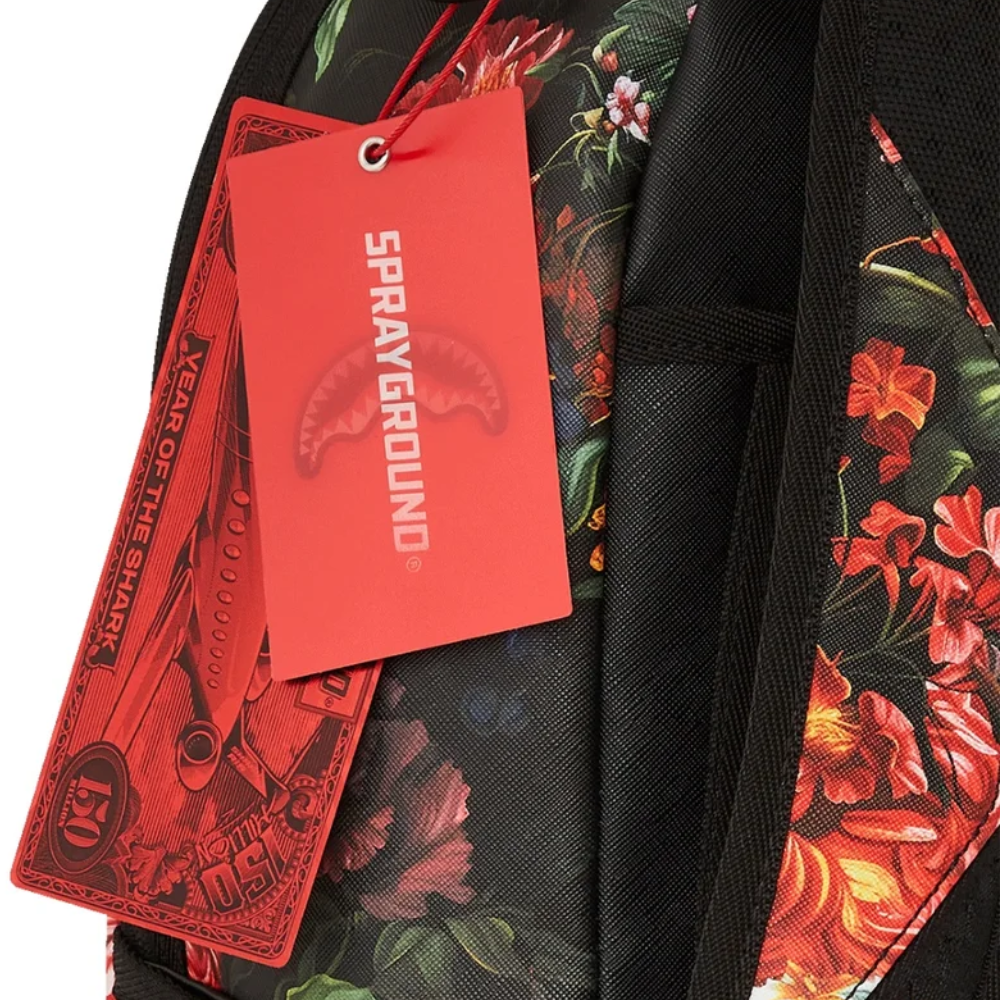 SPLIT PINK FLORAL CHECK DLXSV BACKPACK