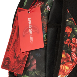 SPLIT PINK FLORAL CHECK DLXSV BACKPACK