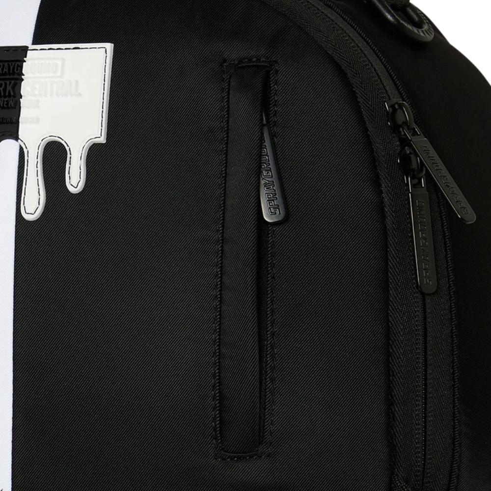Sprayground Shark Central Black And White DLXS Backpack
