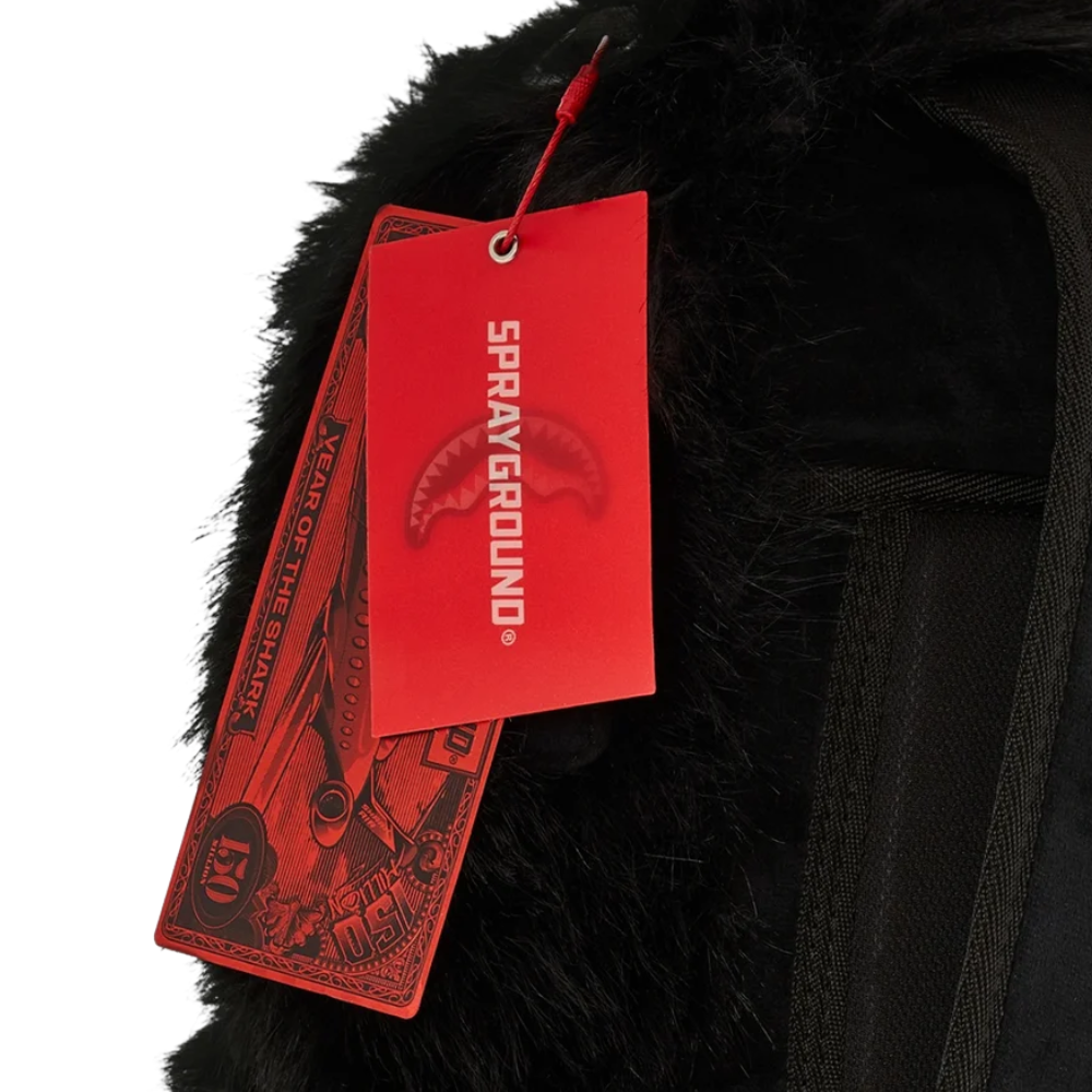 Sprayground Fur Cray Black Backpack