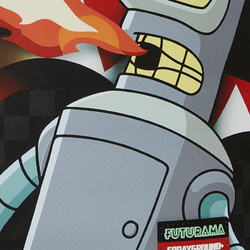 FUTURAMA BENDER FIRE DRAMA DLXSV BACKPACK