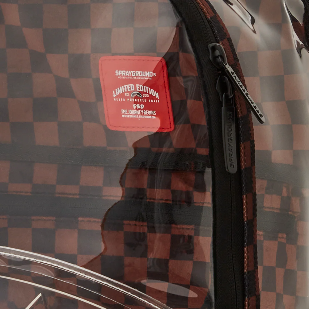 Zaino CLEAR BROWN CHECK CLEAR