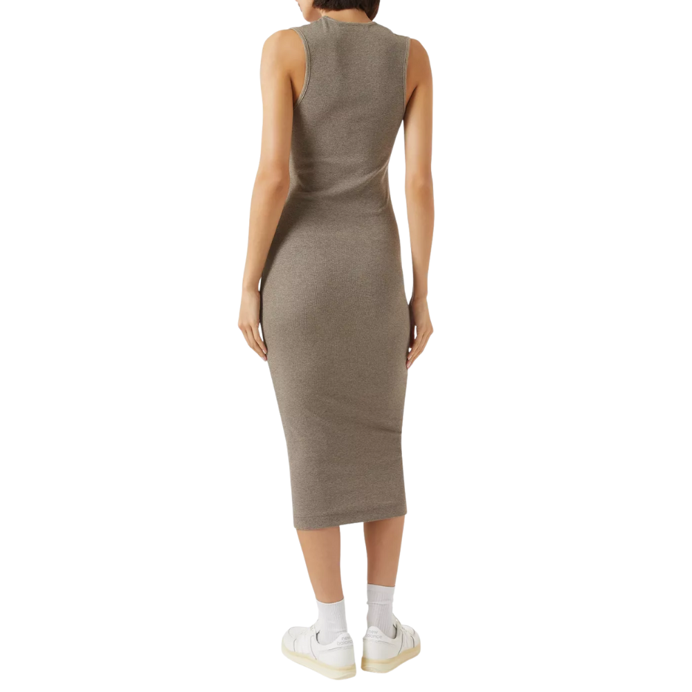 Fear of God Essentials Logo Tank Dress in Rib-knit Homestead