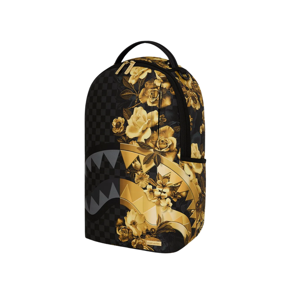 Sprayground Gold Floral Remix Backpack