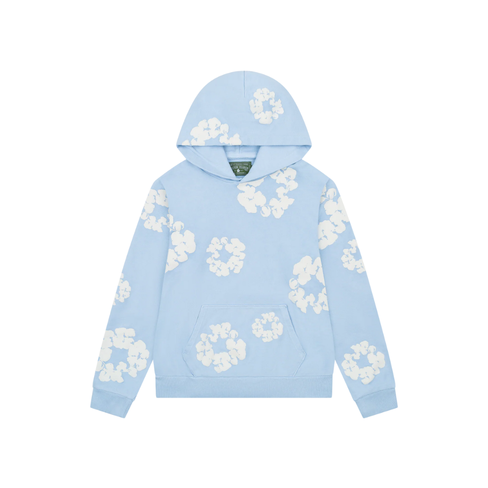 Denim Tears Cotton Wreath Powder Blue Hoodie