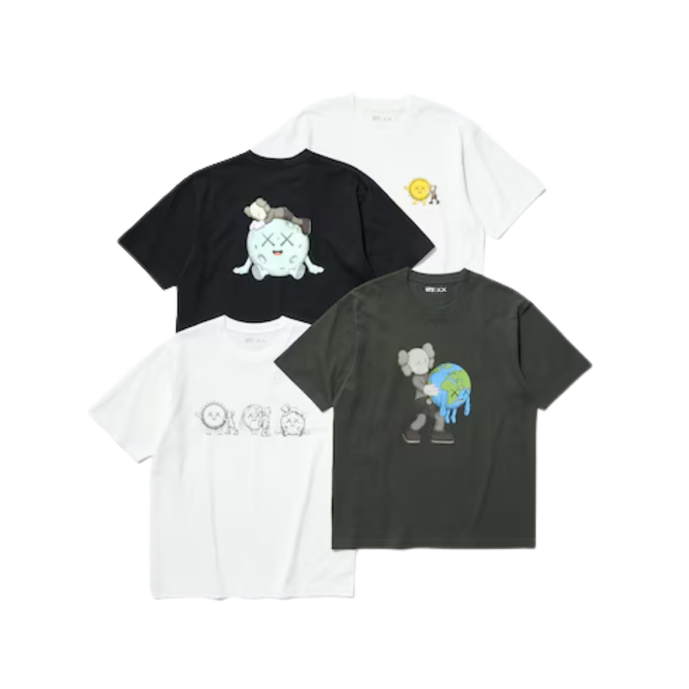Uniqlo 'KAWS UNIVERSE' Companion Holding the Earth UT Graphic T-Shirt - Gray - Unisex