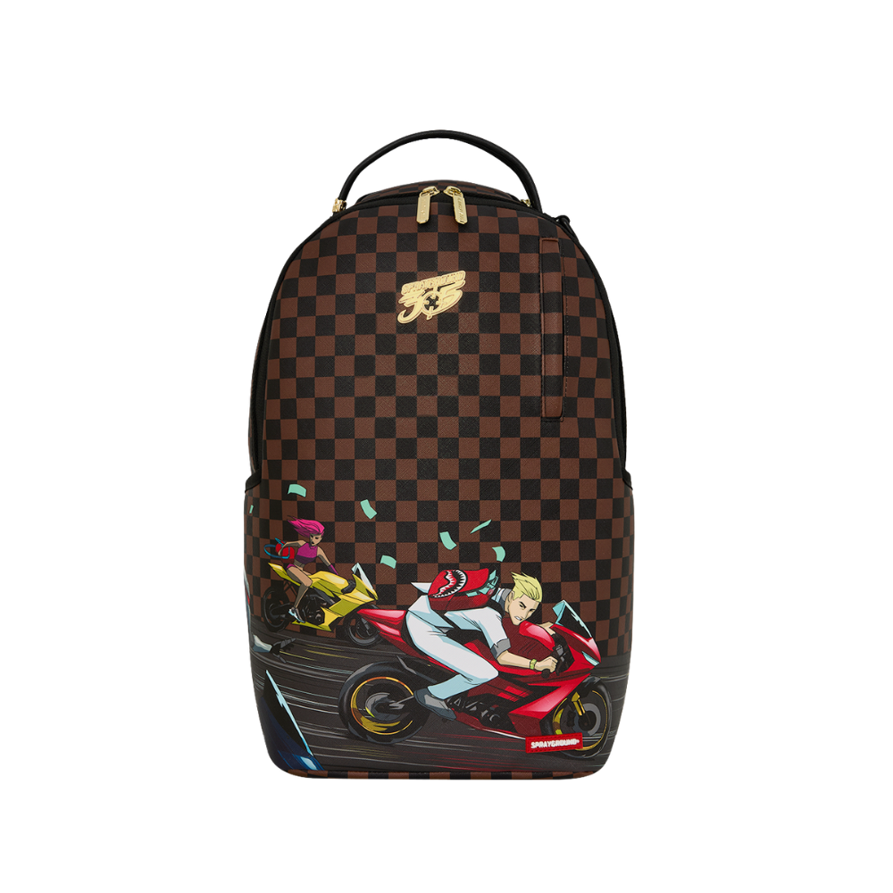Sprayground 305 Check Motorcycles DLXSR Backpack