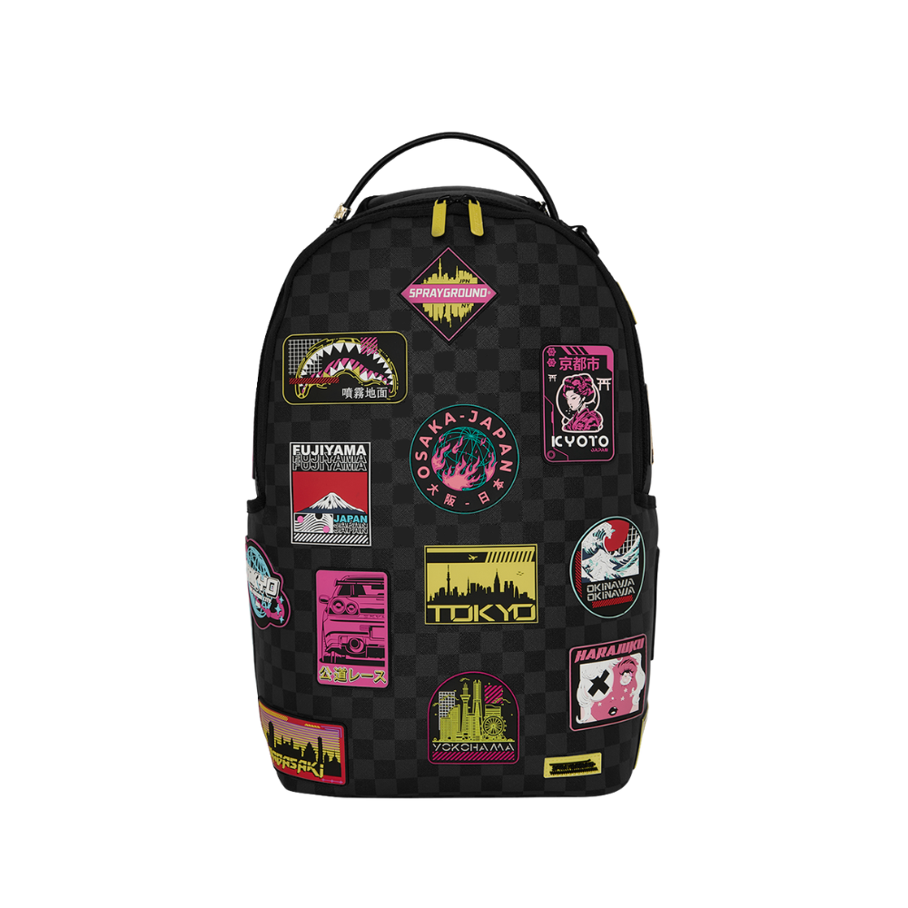 Sprayground Global Mogul Cyber Punk Japan Cities DLXSV Backpack