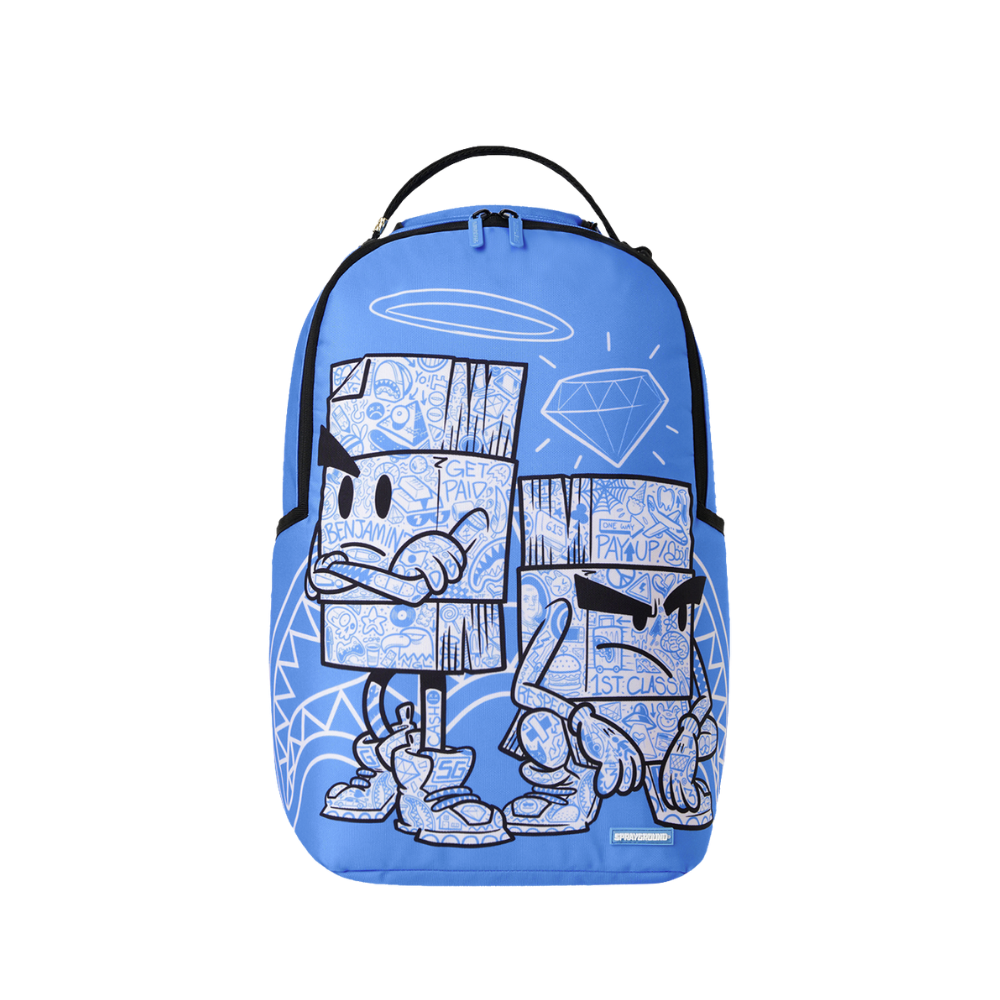 Sprayground Money Boys Color Block Doodle DLXSR Backpack