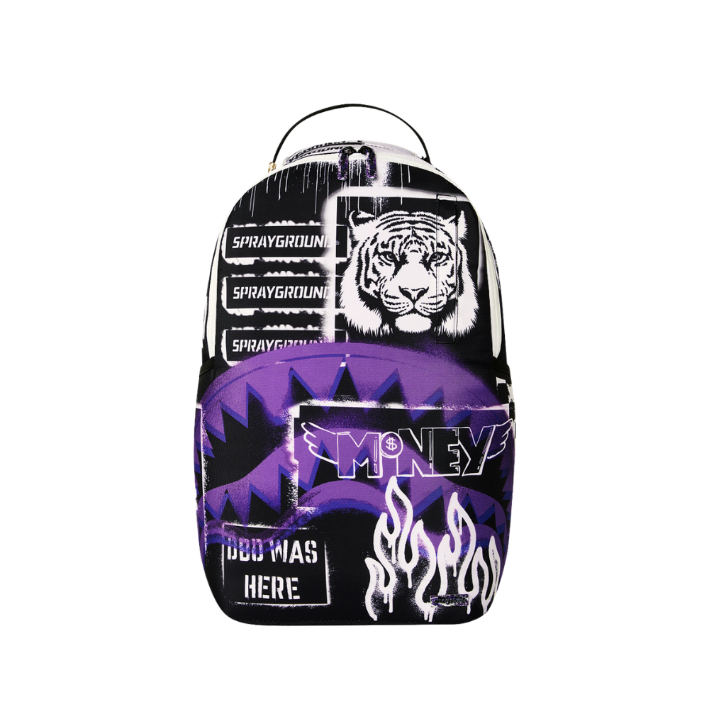 Sprayground Stencil Shark Attack DLXSR Backpack