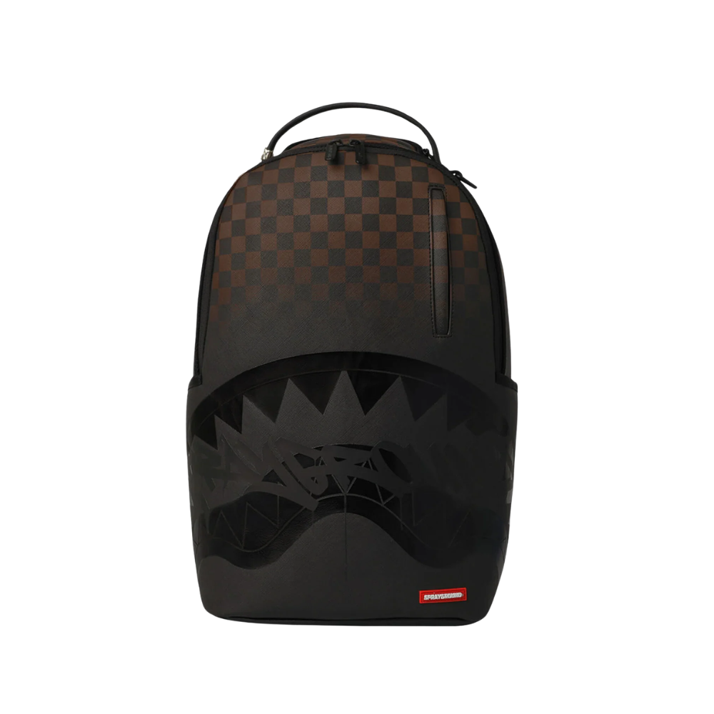 Sprayground Brown Check Ghost Drip DLXSV Backpack