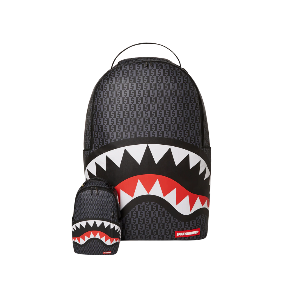 Sprayground Money Check Grey Worlds Biggest Backpack