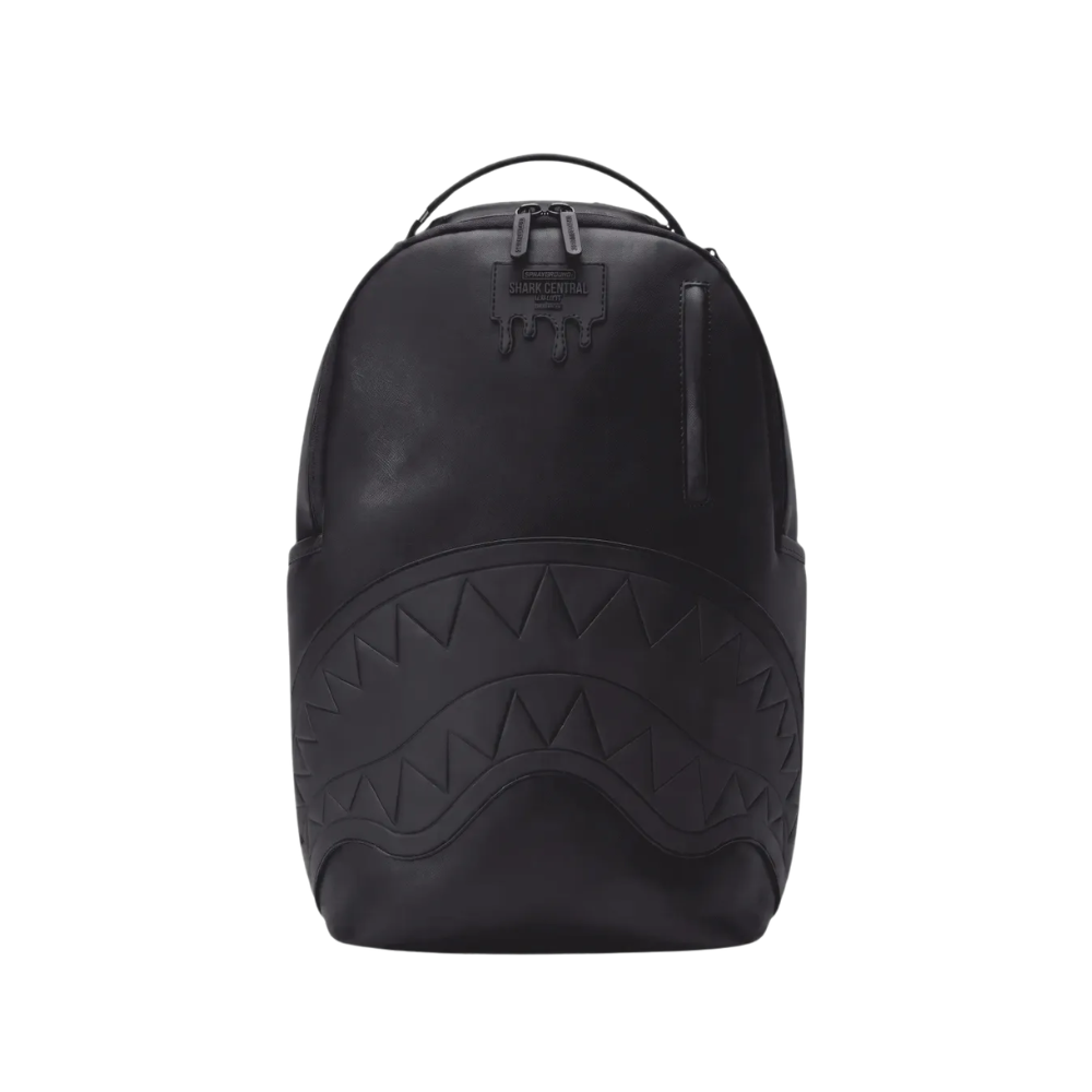 Sprayground Shark Central Embossed Black DLXSV Backpack