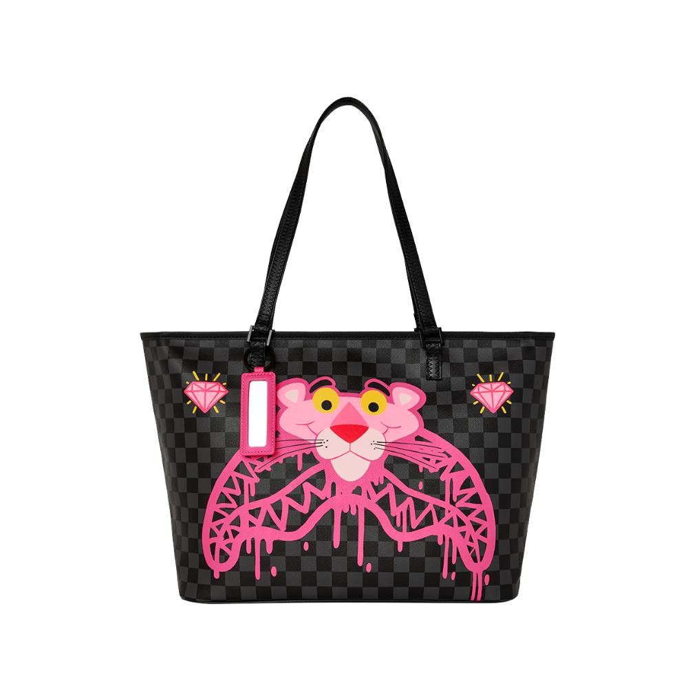 Sprayground Pink Panther: Drippy Diamonds Tote