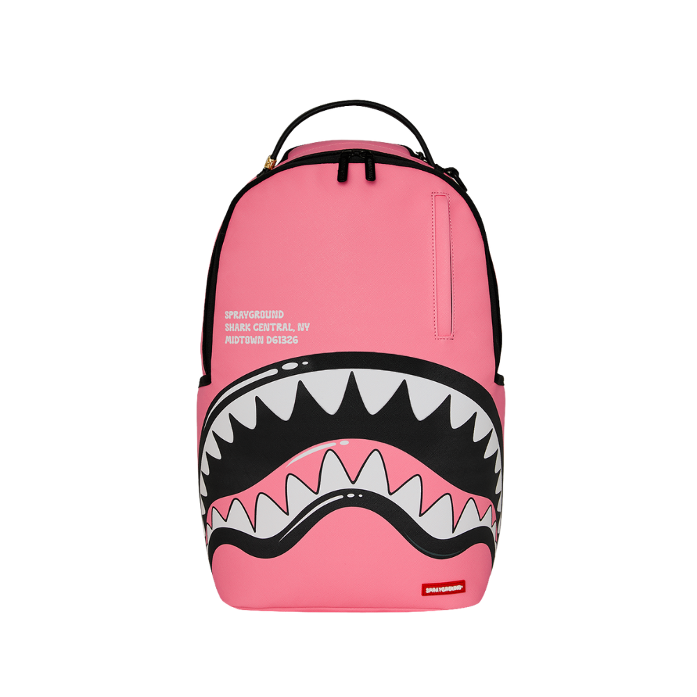 Sprayground Shark Central Bubbly Pink DLXSV Backpack
