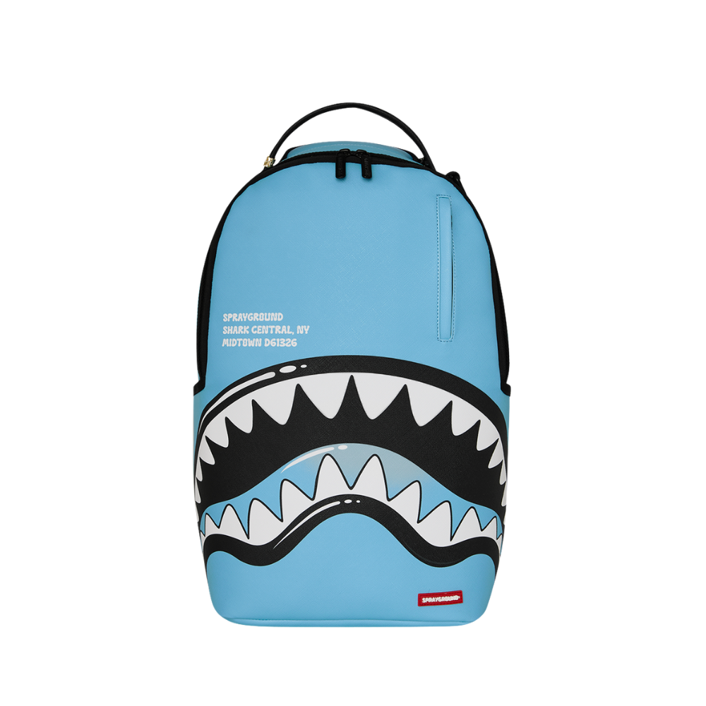 Sprayground Shark Central Bubbly Blue DLXSV Backpack