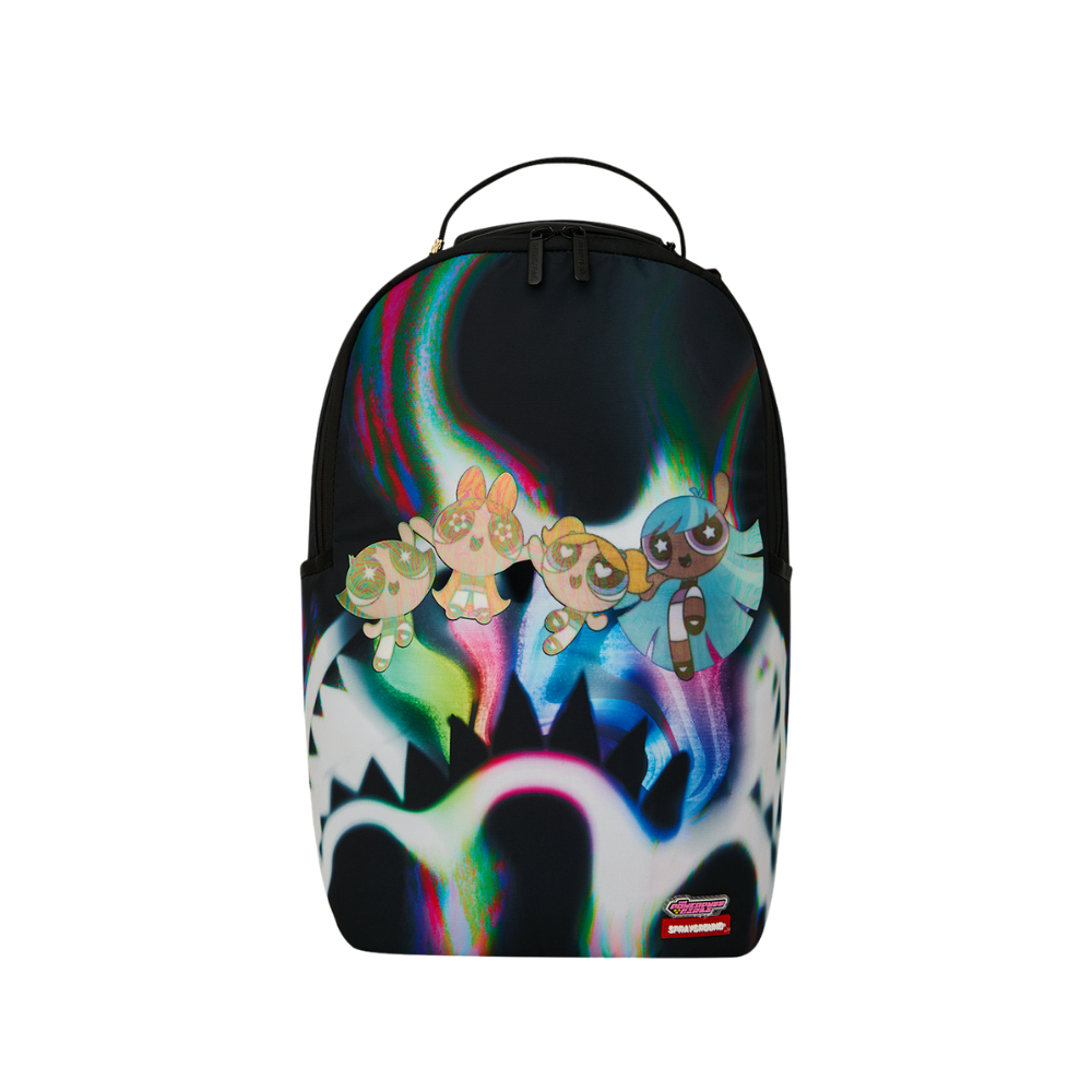 Sprayground Powerpuff Girls Rainbow Holo Shark DLXSR Backpack