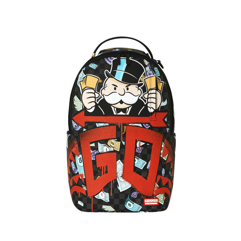 Sprayground Monopoly Go Sharkmouth Stencil DLXSV Backpack