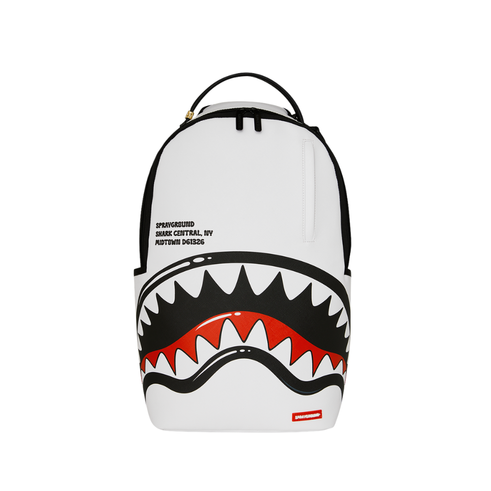 Sprayground Shark Central Bubbly White DLXSV Backpack