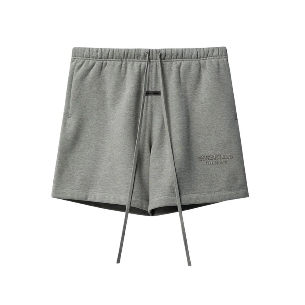 Fear of God ESSENTIALS Concrete Heather Soccer Fleece Sweat Shorts