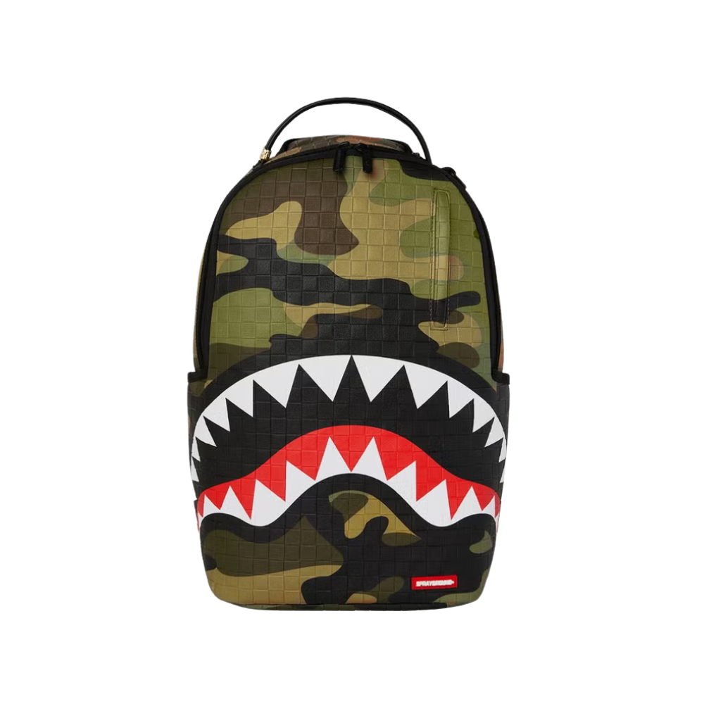Sprayground Woodland Camo Check Backpack