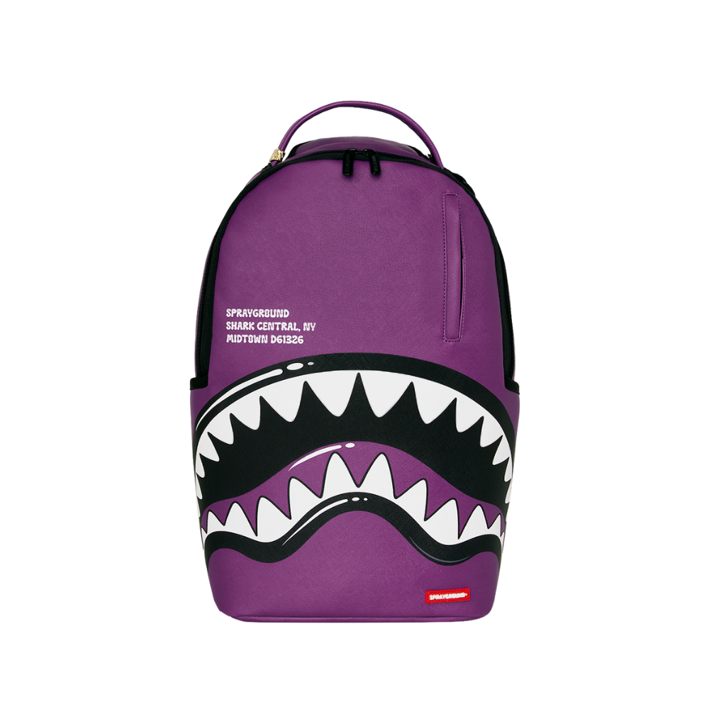Sprayground Shark Central Bubbly Purple DLXSV Backpack