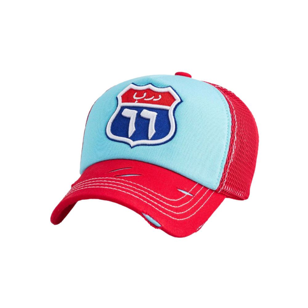 Route 66 Red/BabyBlue/Red Cap