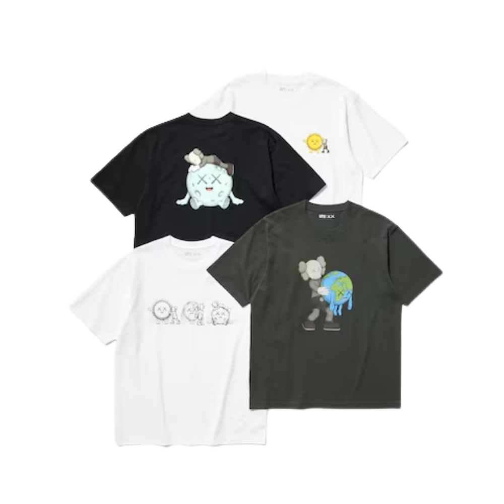 Uniqlo 'KAWS UNIVERSE' Moon & Companion UT Graphic T-Shirt - Black - Unisex