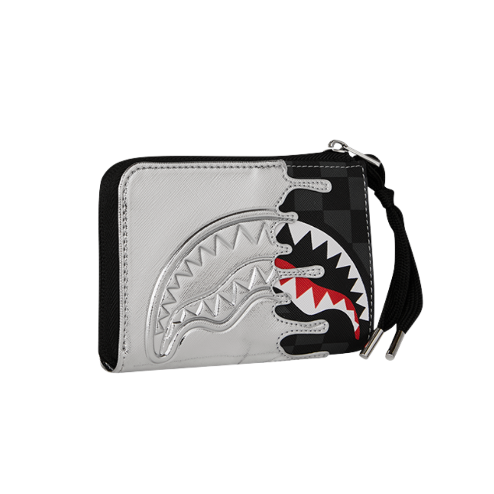 Sprayground Silver Side Drip Wallet
