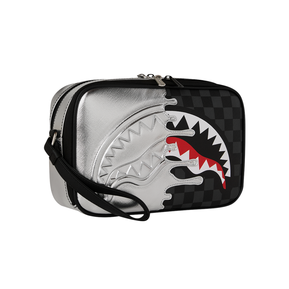 Sprayground Silver Side Drip Toiletry Brick
