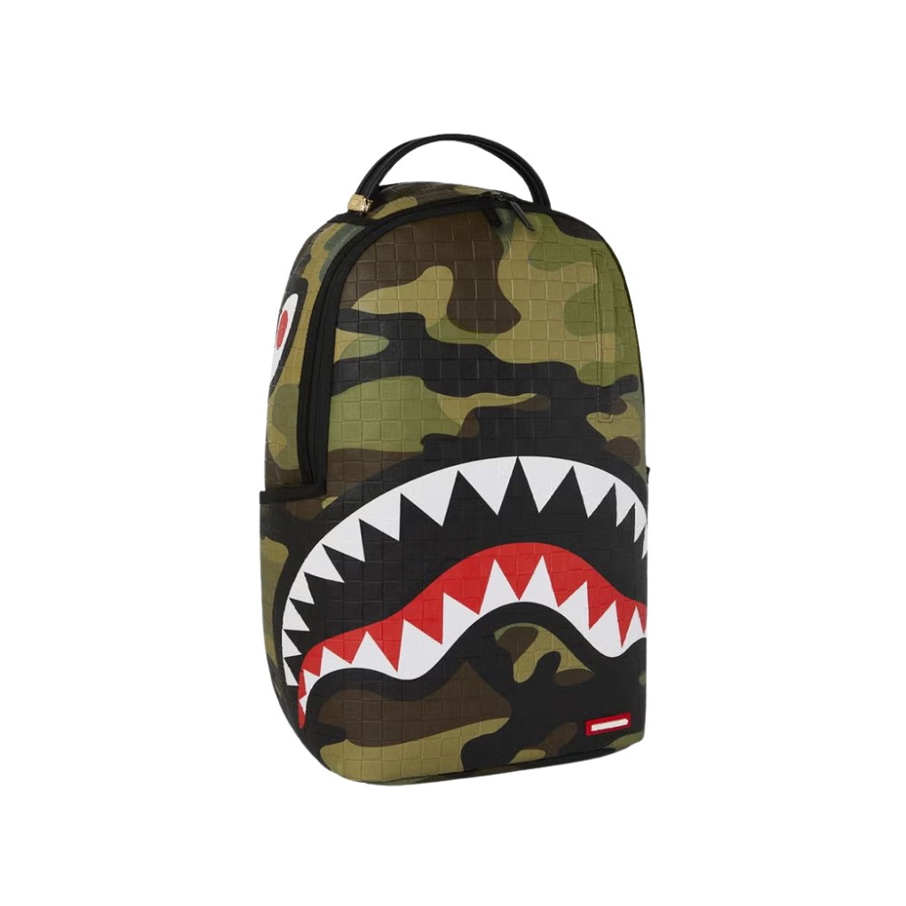 Sprayground Woodland Camo Check Backpack