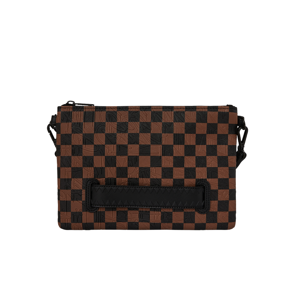 Sprayground Check 2 Emboss Crossover Clutch