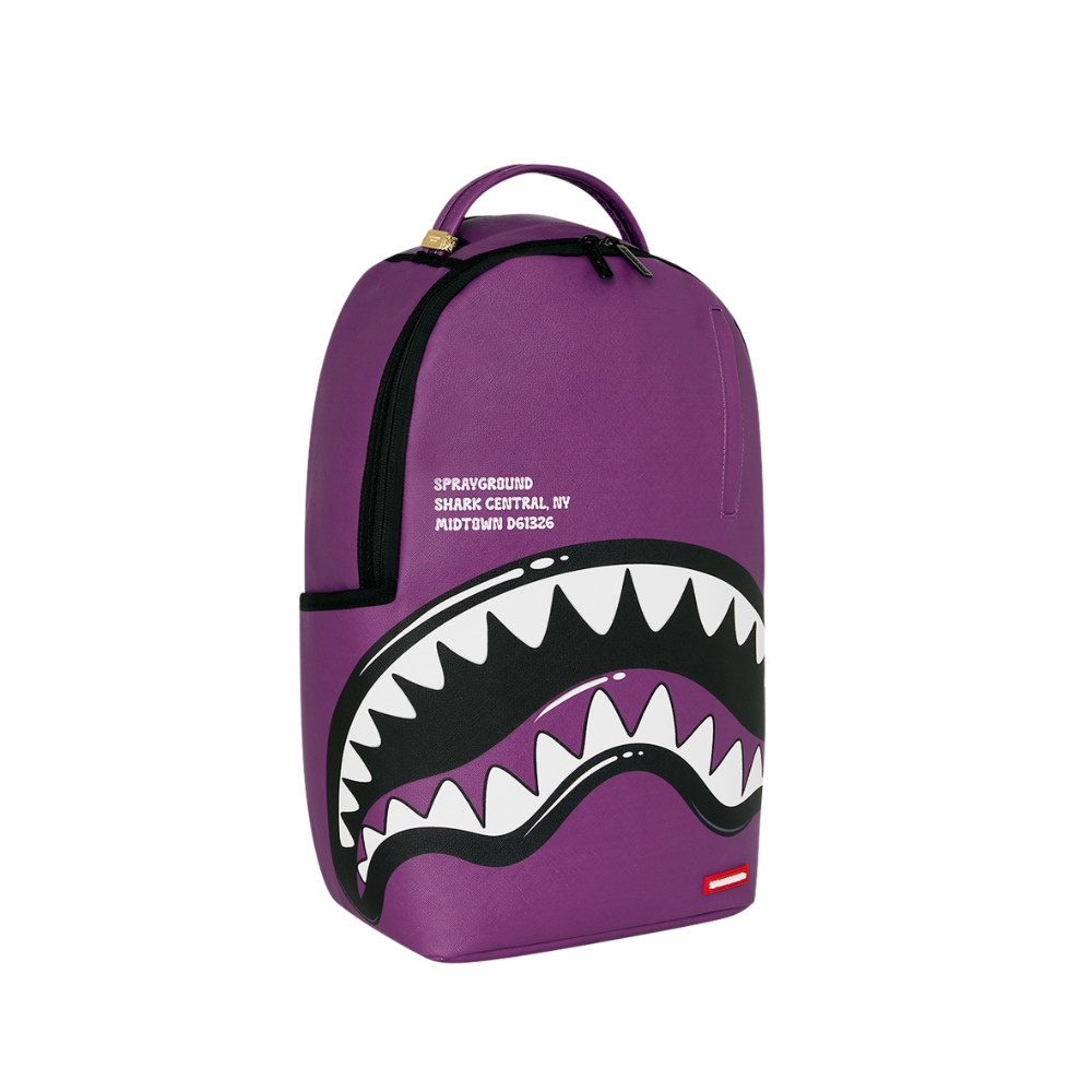 Sprayground Shark Central Bubbly Purple DLXSV Backpack