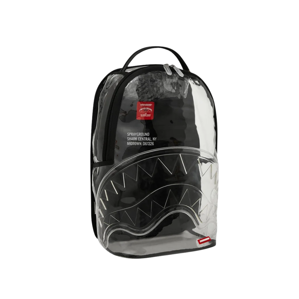 Sprayground Partial Clear Shark Central DLX Backpack