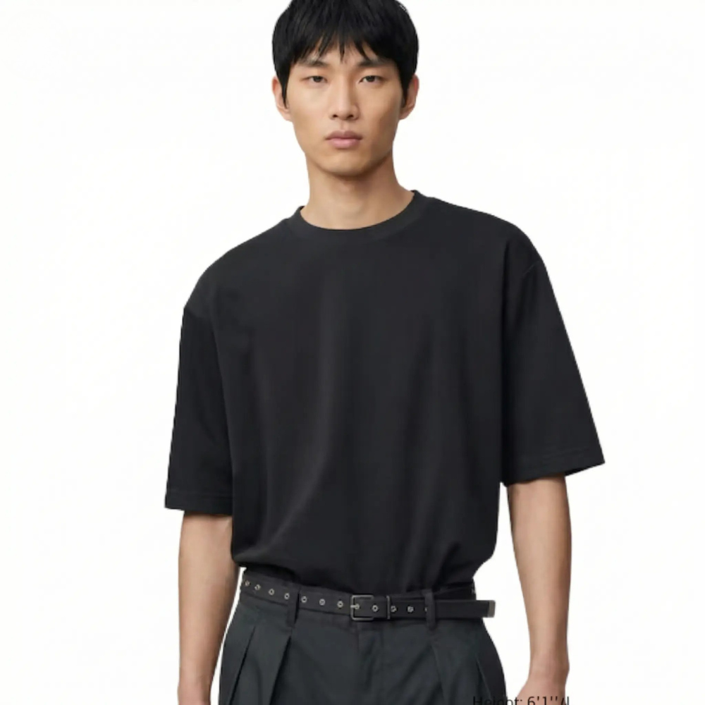 Uniqlo AIRism Cotton Oversized T-Shirt | Half-Sleeve