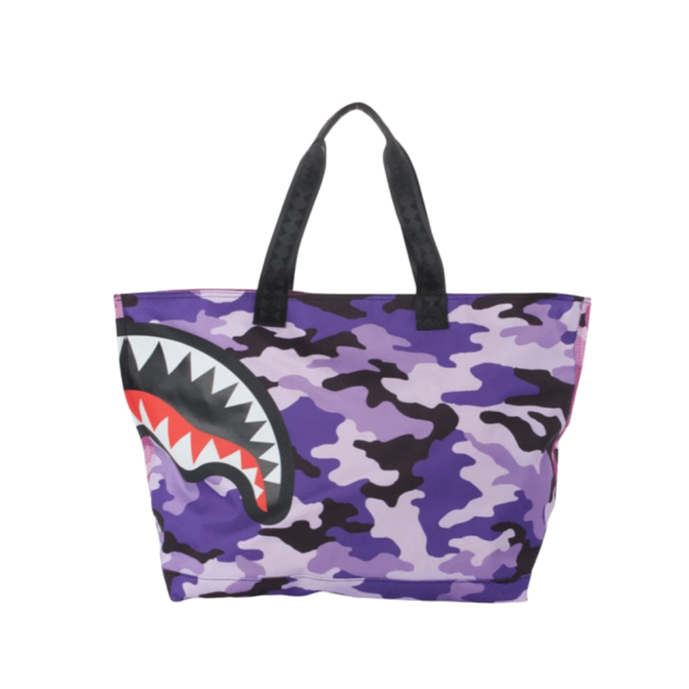 SPLIT CAMO BEACH TOTE