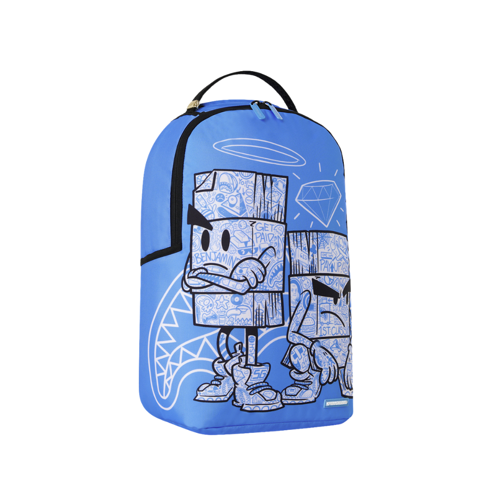 Sprayground Money Boys Color Block Doodle DLXSR Backpack