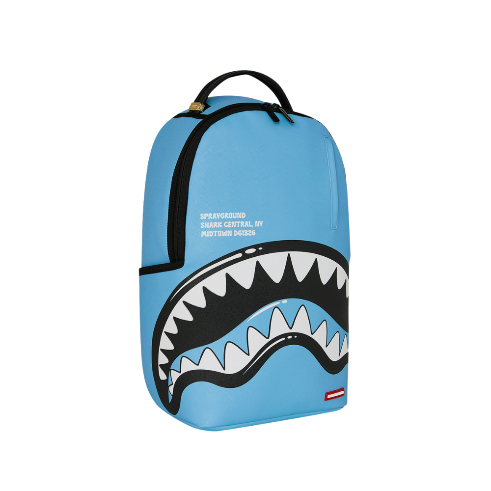 Sprayground Shark Central Bubbly Blue DLXSV Backpack