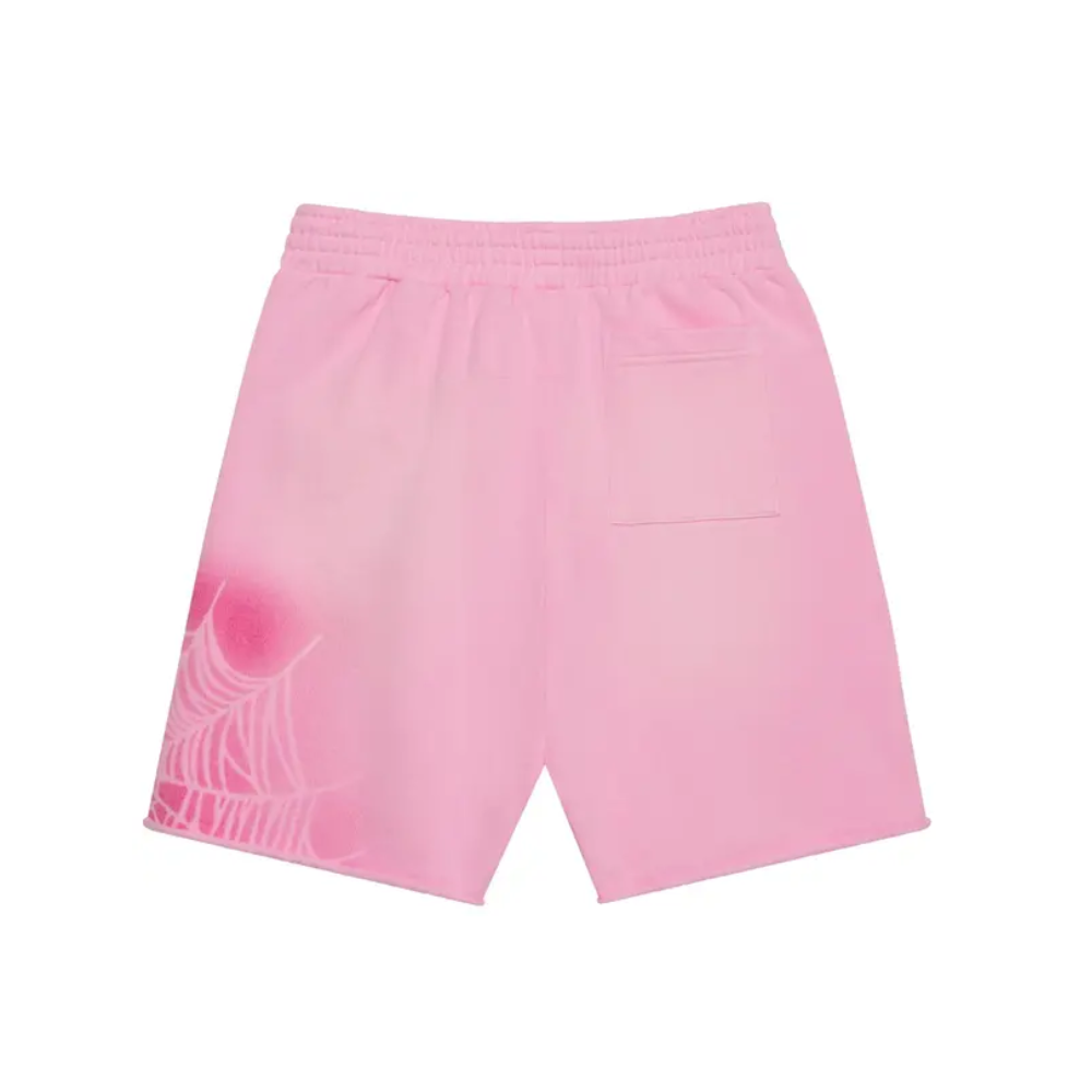 Sp5der OG web spray short light pink