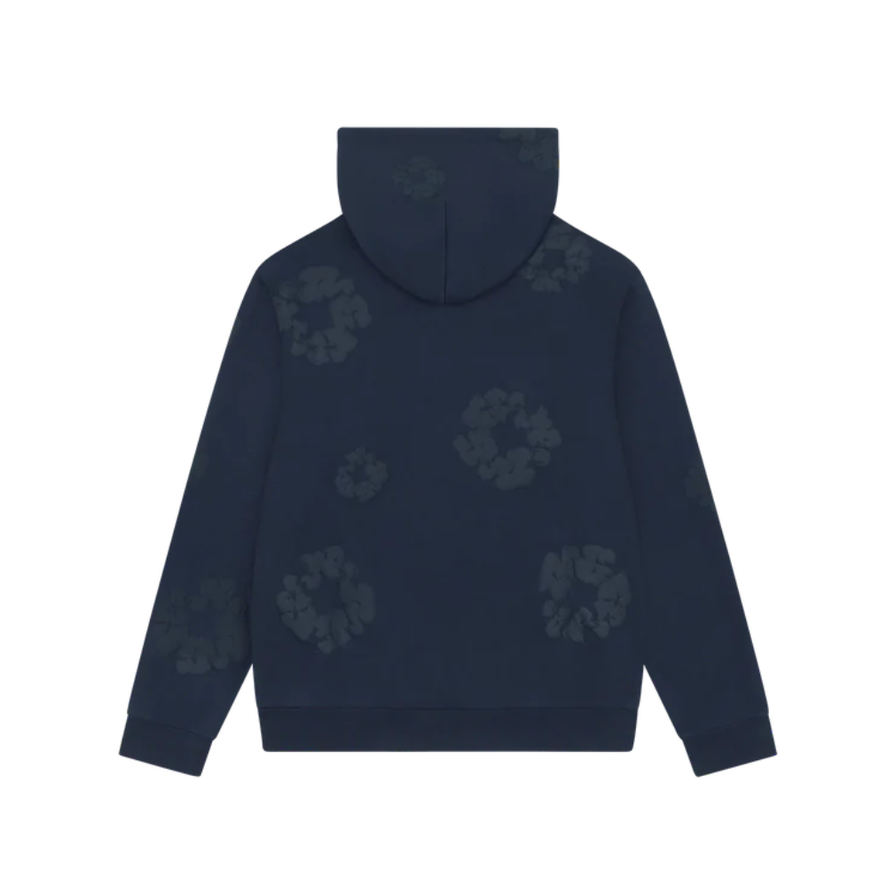 Denim Tears Mono Cotton Wreath Hoodie Navy