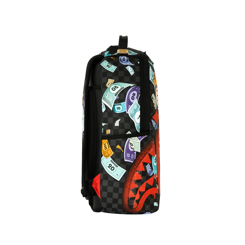 Sprayground Monopoly Go Sharkmouth Stencil DLXSV Backpack