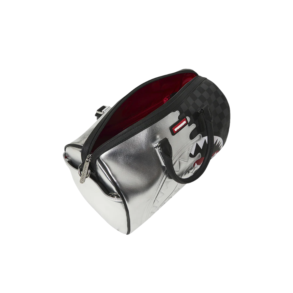 Sprayground Silver Side Drip Mini Duffle