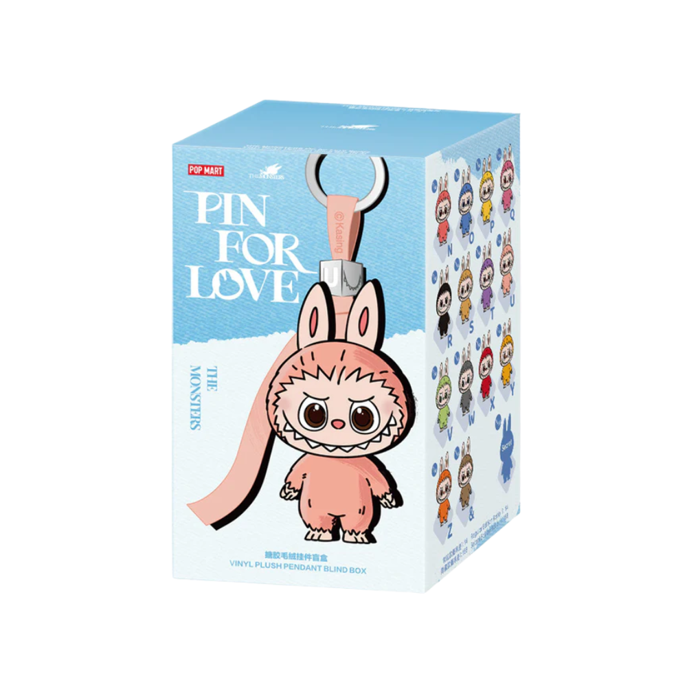 THE MONSTERS PIN FOR LOVE SERIES-Vinyl Plush Pendant Blind Box (N-Z)