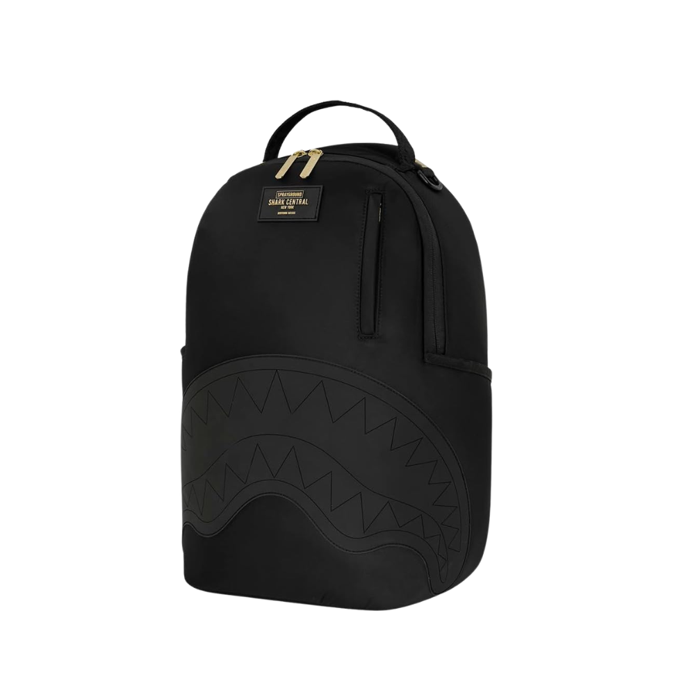 Sprayground Shark Central Gold Lettering DLX Backpack