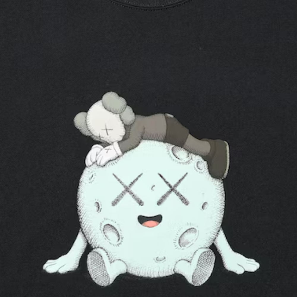 Uniqlo 'KAWS UNIVERSE' Moon & Companion Sweatshirt - Black - Unisex