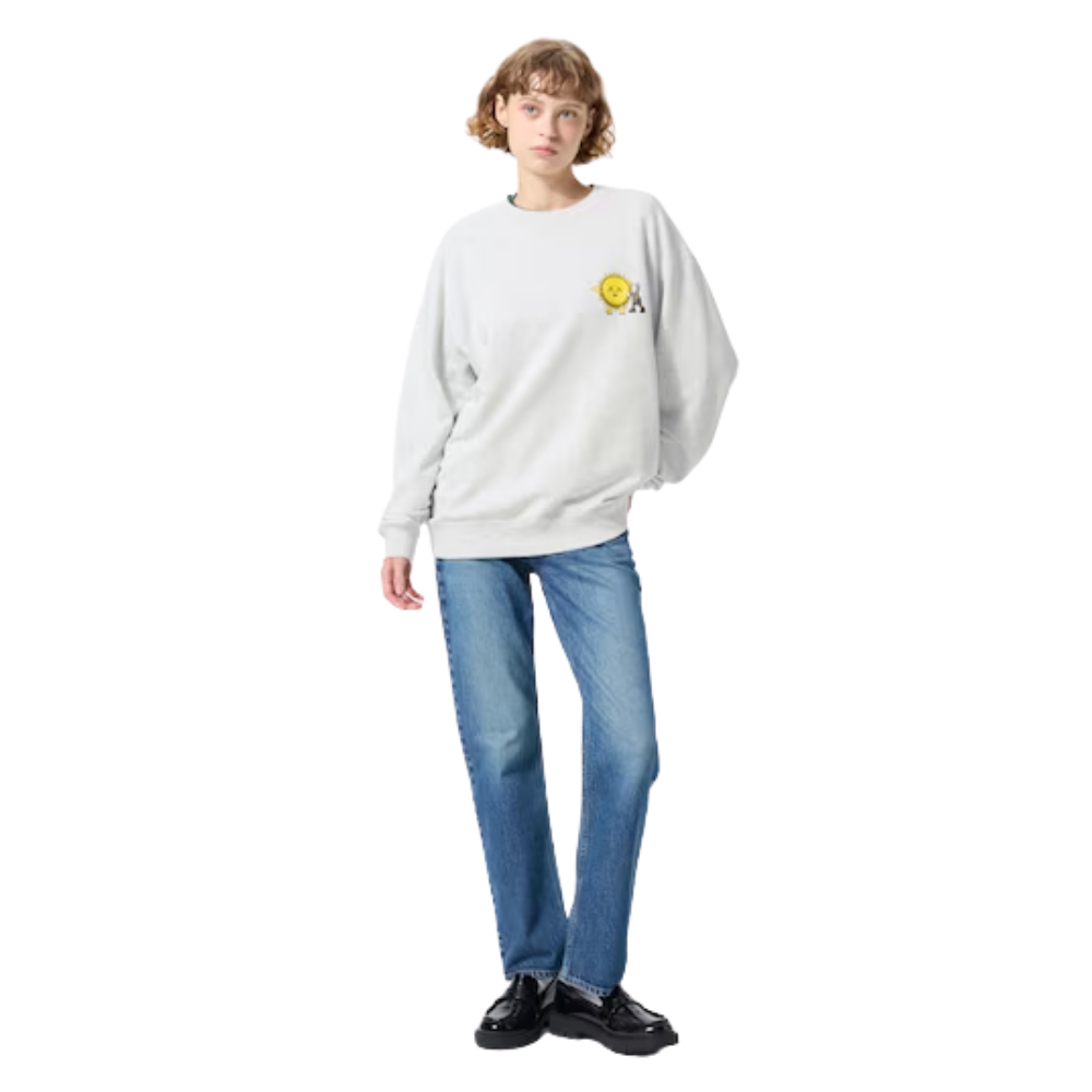 Uniqlo 'KAWS UNIVERSE' Sun & Companion Sweatshirt - Gray - Unisex