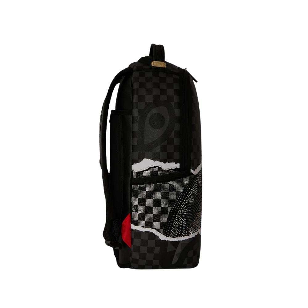 Sprayground Gold Diamond Tear Backpack