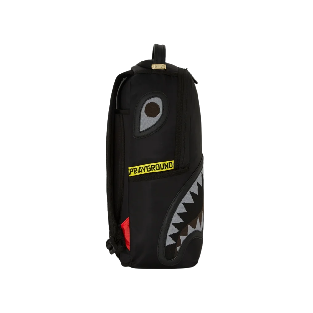 SHARK CENTRAL YELLOW TAPE DLX SATIN BACKPACK
