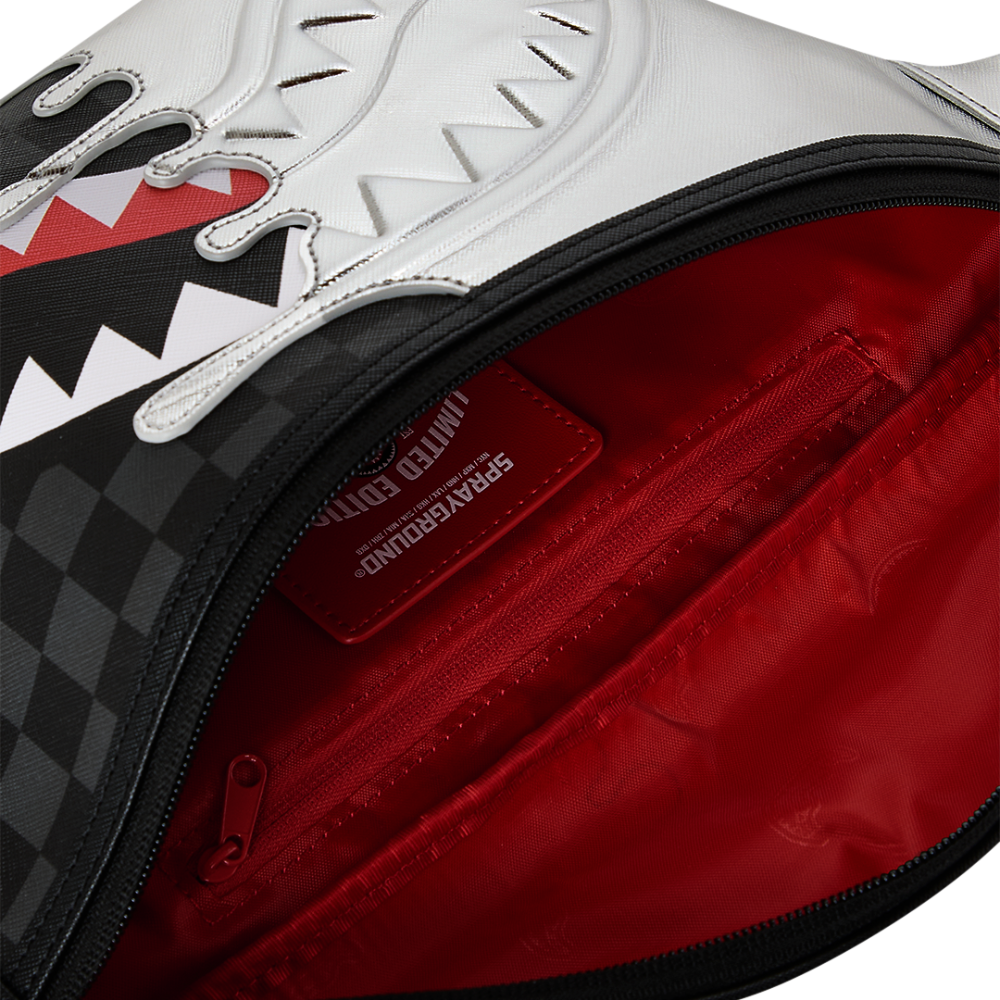 Sprayground Silver Side Drip Savvy Crossbody